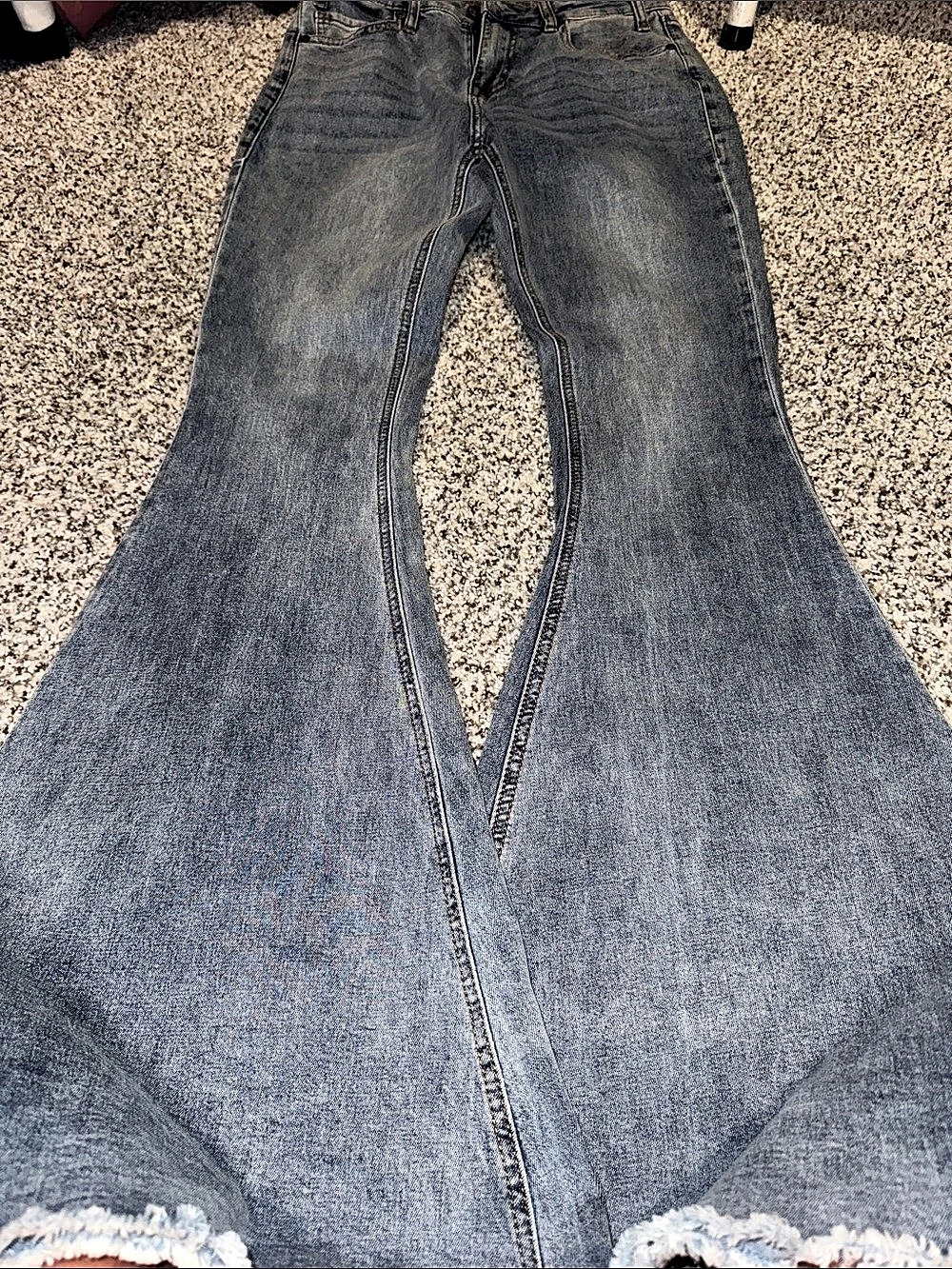 Rock & Roll Denim High Rise Bell Bottom Blue Waist 28 Jeans